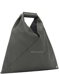 graue Shopper Tasche aus Leder von MM6 MAISON MARGIELA