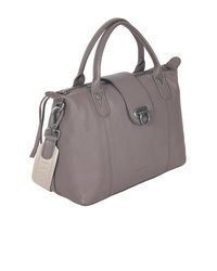 graue Shopper Tasche aus Leder von Harbour 2nd