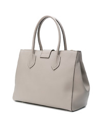 graue Shopper Tasche aus Leder von Furla