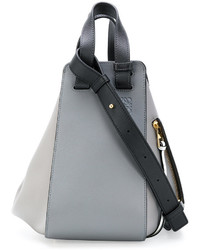 graue Shopper Tasche aus Leder von Loewe
