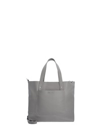 graue Shopper Tasche aus Leder von Marc O'Polo