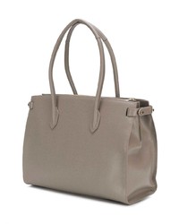 graue Shopper Tasche aus Leder von Furla