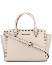 graue Shopper Tasche aus Leder von MICHAEL Michael Kors