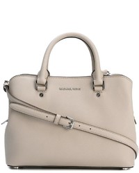 graue Shopper Tasche aus Leder von MICHAEL Michael Kors