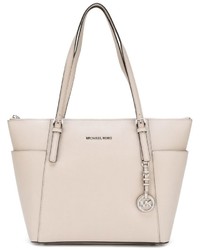 graue Shopper Tasche aus Leder von MICHAEL Michael Kors