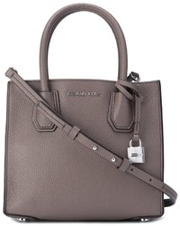 graue Shopper Tasche aus Leder von MICHAEL Michael Kors