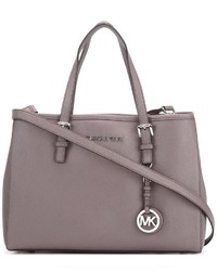 graue Shopper Tasche aus Leder von MICHAEL Michael Kors