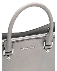 graue Shopper Tasche aus Leder von MICHAEL Michael Kors