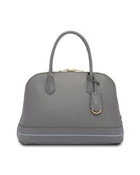 graue Shopper Tasche aus Leder von Prada