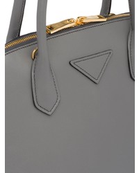 graue Shopper Tasche aus Leder von Prada