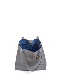 graue Shopper Tasche aus Leder von Mywalit