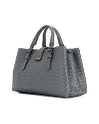 graue Shopper Tasche aus Leder von Bottega Veneta