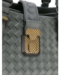 graue Shopper Tasche aus Leder von Bottega Veneta