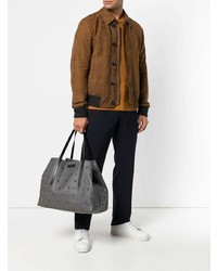 graue Shopper Tasche aus Leder von Jimmy Choo