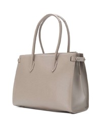 graue Shopper Tasche aus Leder von Furla