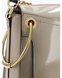 graue Shopper Tasche aus Leder von Chloé