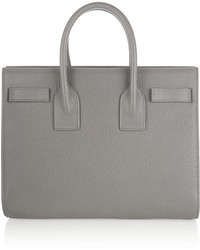 graue Shopper Tasche aus Leder von Saint Laurent