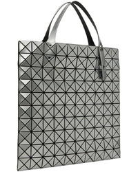 graue Shopper Tasche aus Leder von Bao Bao Issey Miyake