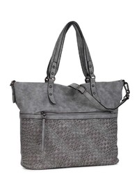 graue Shopper Tasche aus Leder von SURI FREY