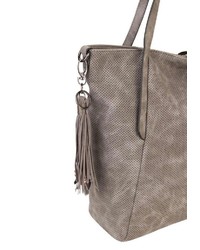 graue Shopper Tasche aus Leder von SURI FREY