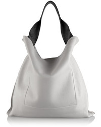 graue Shopper Tasche aus Leder von Jil Sander