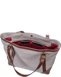 graue Shopper Tasche aus Leder von The Bridge