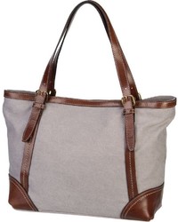 graue Shopper Tasche aus Leder von The Bridge