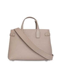 graue Shopper Tasche aus Leder von Burberry