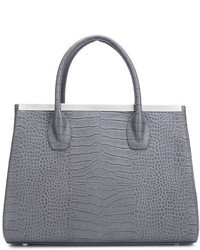 graue Shopper Tasche aus Leder von Thomas Wylde