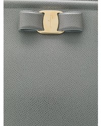 graue Shopper Tasche aus Leder von Salvatore Ferragamo