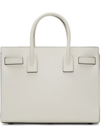 graue Shopper Tasche aus Leder von Saint Laurent