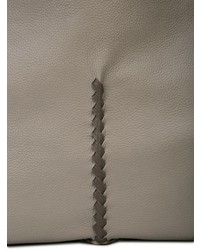 graue Shopper Tasche aus Leder von Bottega Veneta