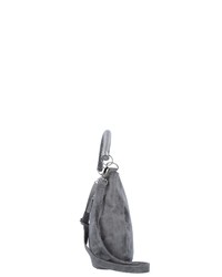 graue Shopper Tasche aus Wildleder von Fritzi aus Preußen
