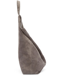 graue Shopper Tasche aus Wildleder von Tsatsas