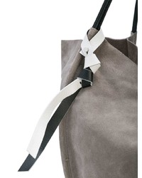 graue Shopper Tasche aus Wildleder von Proenza Schouler