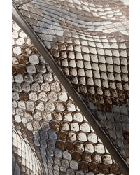 graue Shopper Tasche mit Schlangenmuster von Fendi