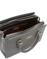 graue Shopper Tasche von Salvatore Ferragamo