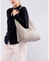 graue Shopper Tasche von Street Level