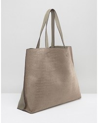 graue Shopper Tasche von Street Level