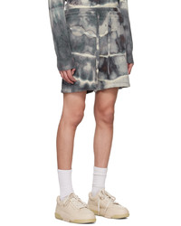 graue Mit Batikmuster Shorts von Amiri