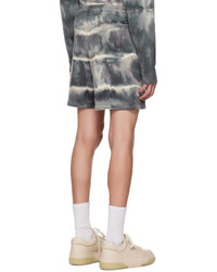 graue Mit Batikmuster Shorts von Amiri