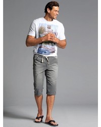 graue Shorts von MEN PLUS BY HAPPY SIZE