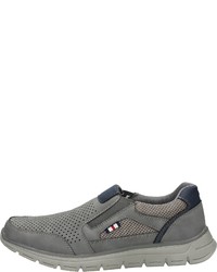 graue Slip-On Sneakers aus Leder von Bama