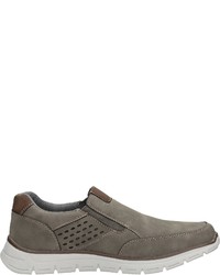 graue Slip-On Sneakers aus Leder von Bama