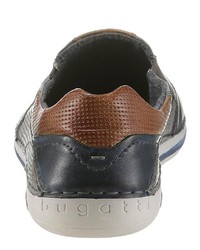 graue Slip-On Sneakers aus Leder von Bugatti