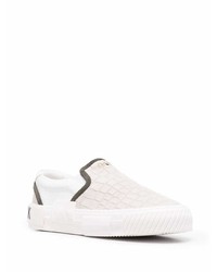 graue Slip-On Sneakers aus Leder von Hide&Jack