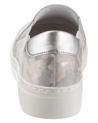graue Slip-On Sneakers aus Leder von Remonte