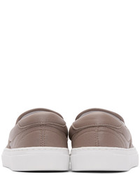 graue Slip-On Sneakers aus Leder von Diemme