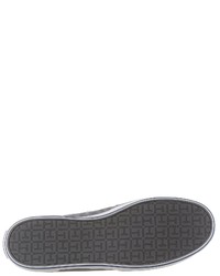 graue Slip-On Sneakers aus Segeltuch von Tommy Hilfiger