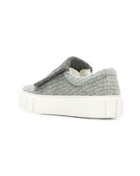 graue Slip-On Sneakers aus Wildleder von Primury